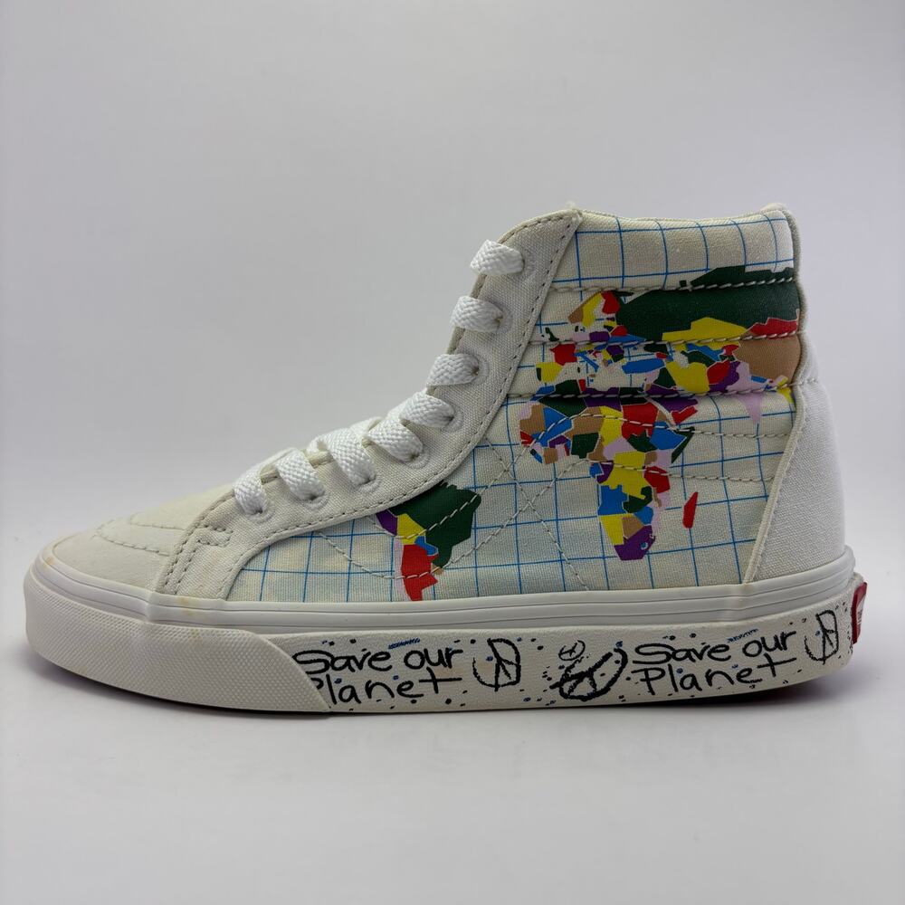 VANS SK8- Hi Reissue “Save Our Planet” Shoes Size Men’s 3.5 Womens 5